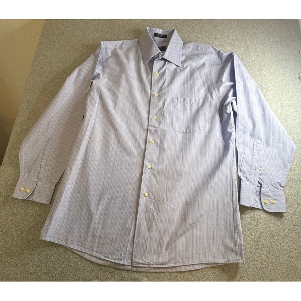 Calvin Klein Men's Slim Fit Striped Long Sleeve Dress Shirt